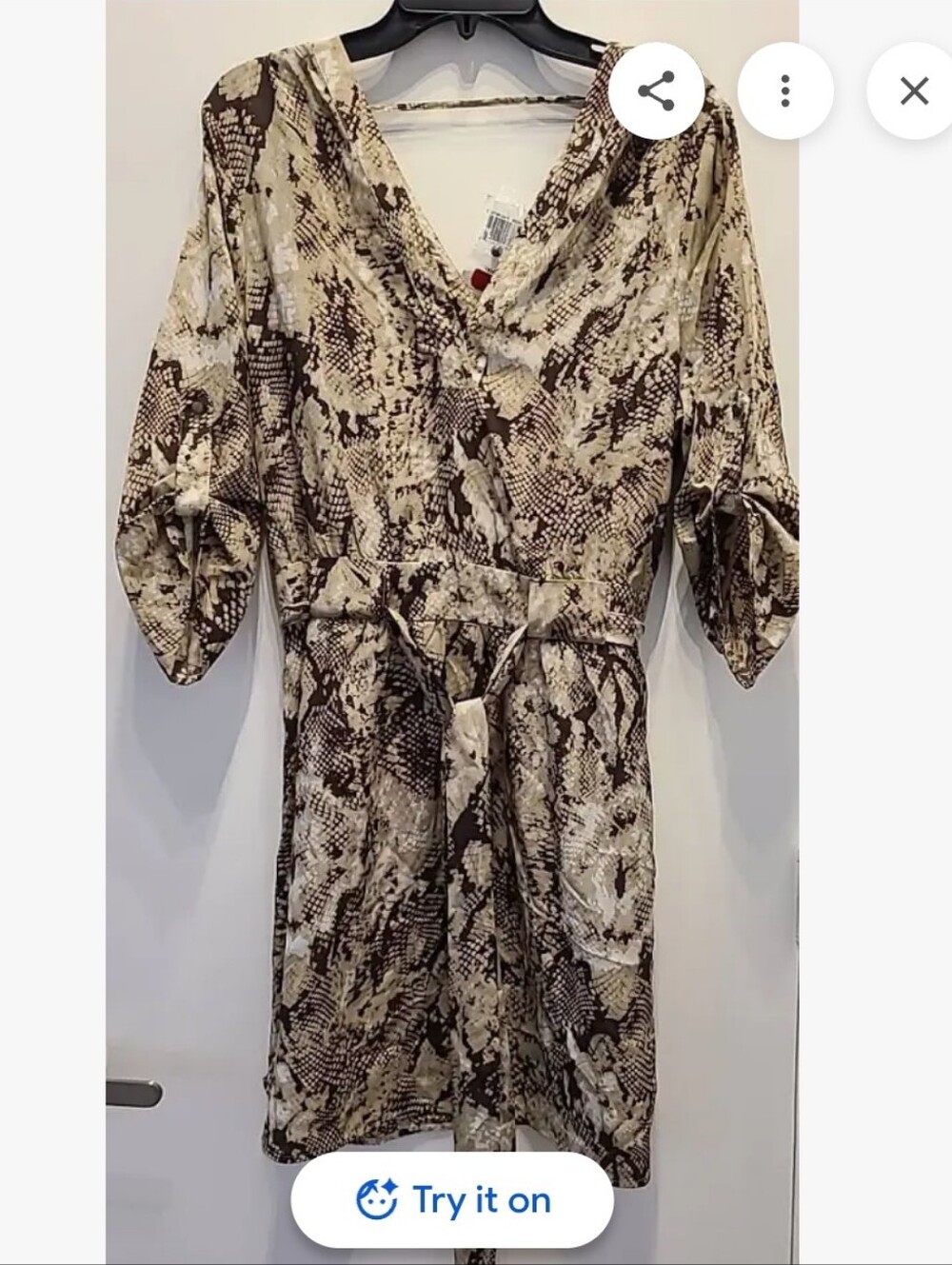 Reptile print Saks 5/48 dress